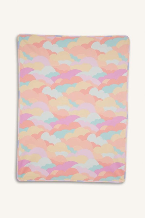 Patterned Fleece-Lined Blanket for Baby Girls