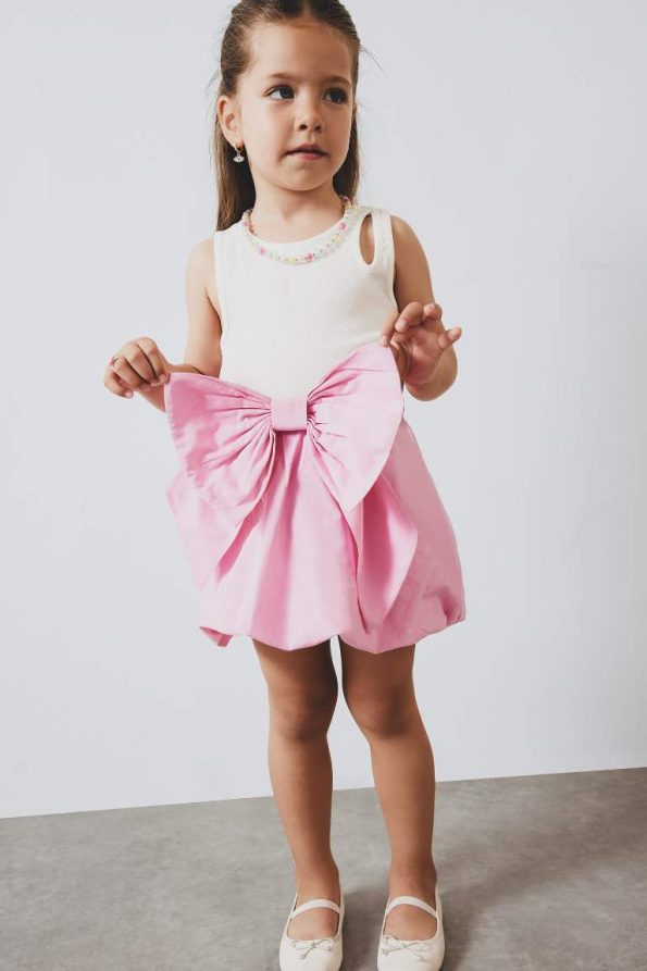 Girls' Baby Elastic Waist Poplin Skirt