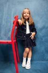 Girls' Elastic Waist Denim Skirt Shorts