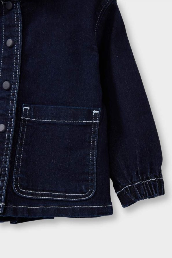 Girls' Baby Hooded Denim Jacket