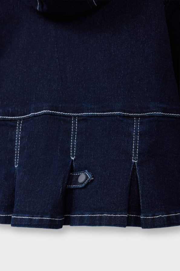 Girls' Baby Hooded Denim Jacket