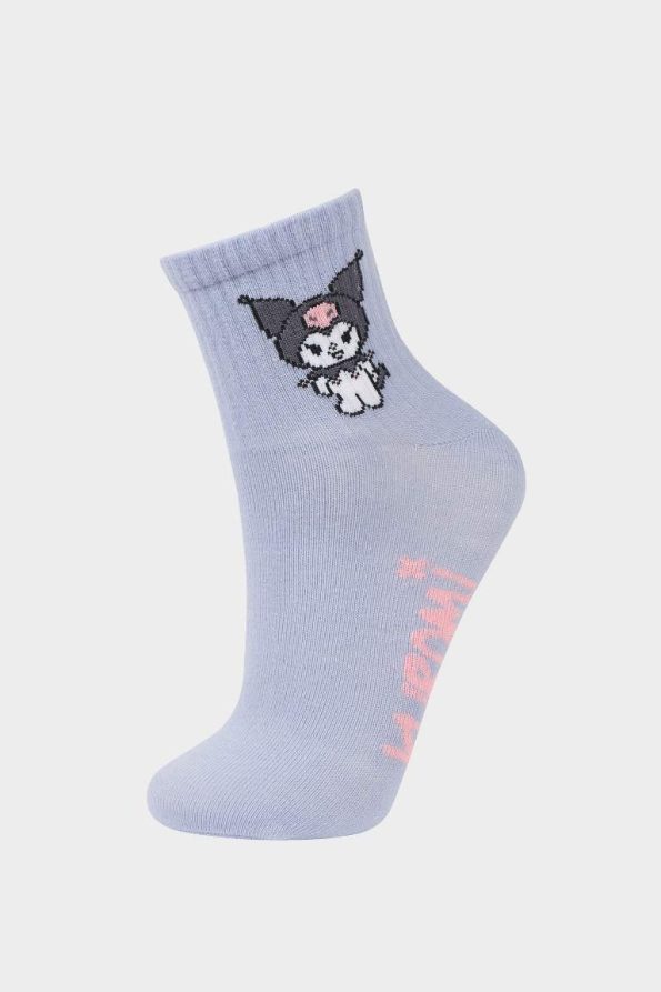 Girls' Hello Kitty 3-Pack Cotton Long Socks