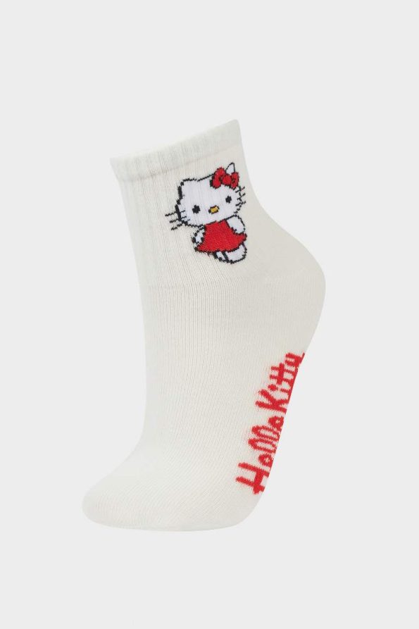 Girls' Hello Kitty 3-Pack Cotton Long Socks