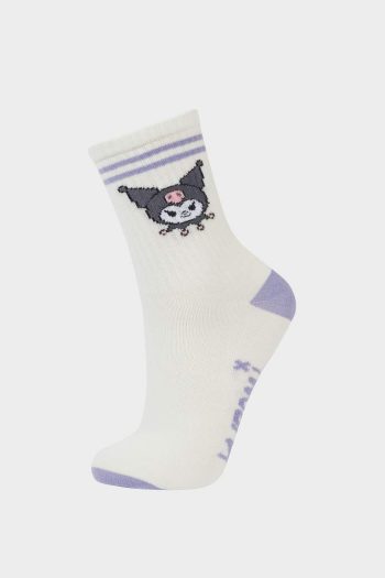 Hello Kitty Girls' 3-Pack Cotton Long Socks