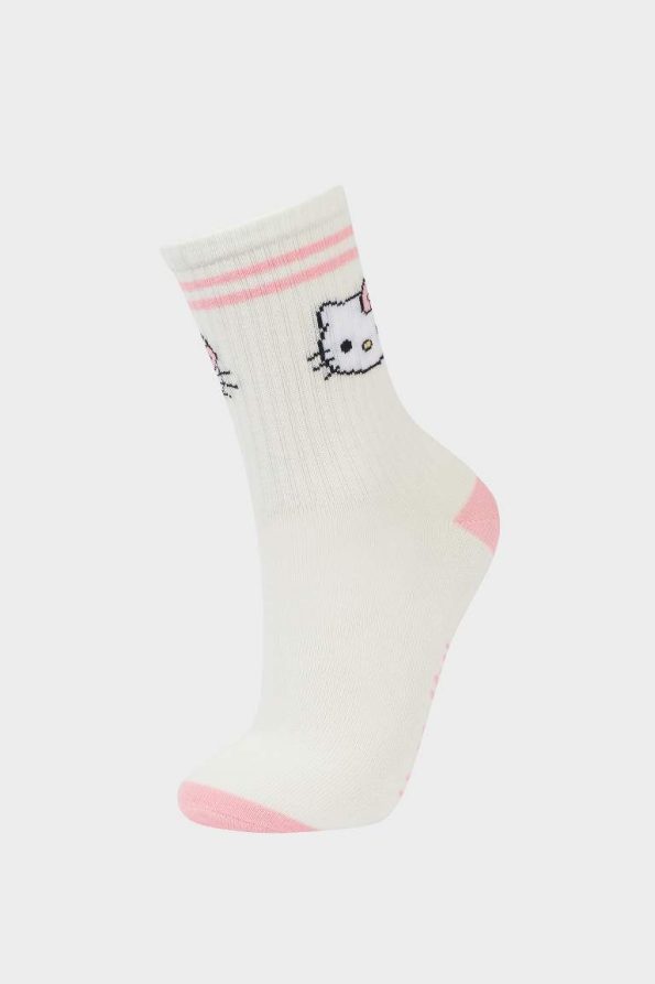 Hello Kitty Girls' 3-Pack Cotton Long Socks