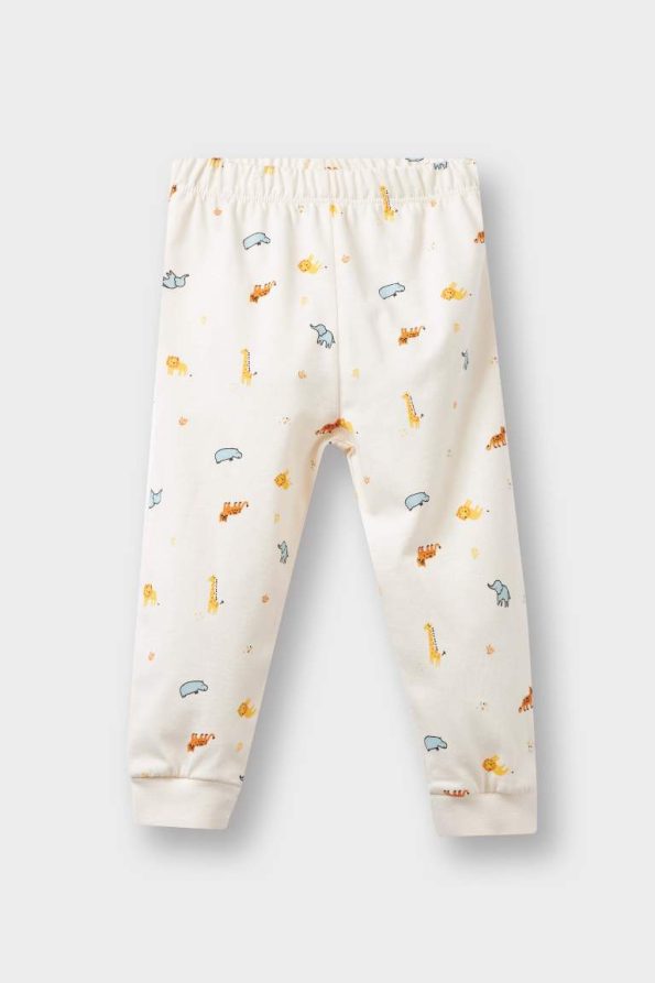 Boys' Safari Print Long Sleeve Pajama Set