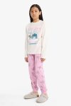 Girls' Disney Lilo & Stitch Pajama Set Long Sleeve Top Long Pants