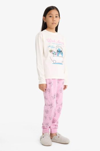 Girls' Disney Lilo & Stitch Pajama Set Long Sleeve Top Long Pants