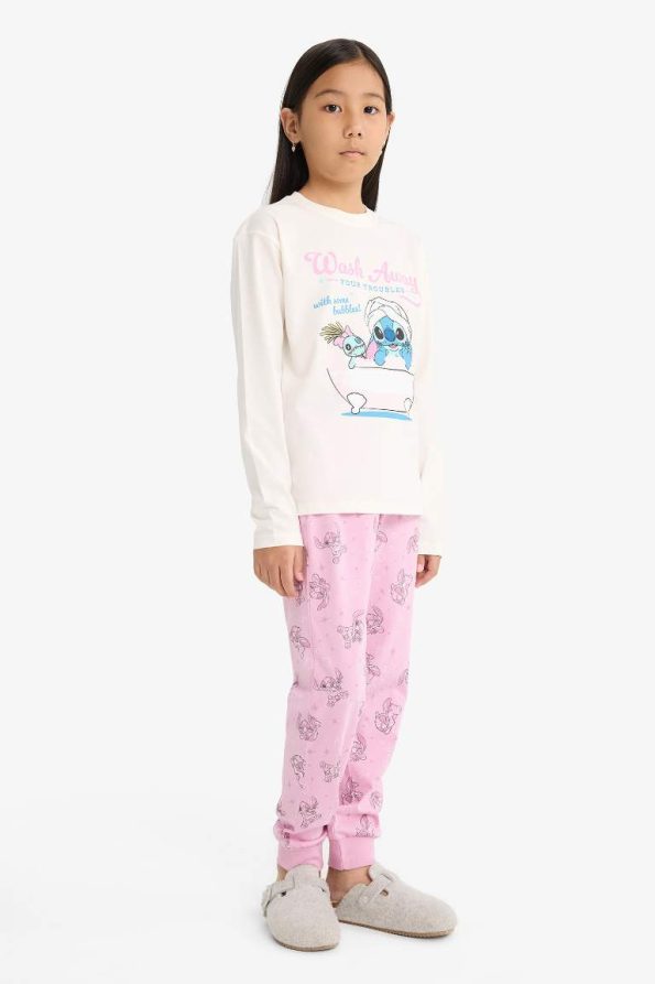 Girls' Disney Lilo & Stitch Pajama Set Long Sleeve Top Long Pants