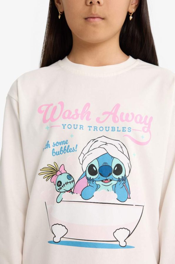 Girls' Disney Lilo & Stitch Pajama Set Long Sleeve Top Long Pants