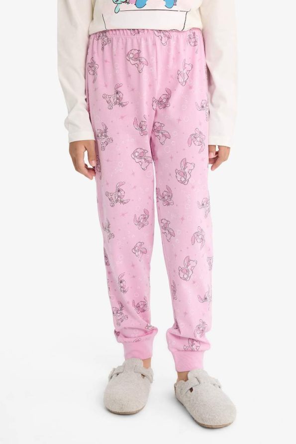 Girls' Disney Lilo & Stitch Pajama Set Long Sleeve Top Long Pants