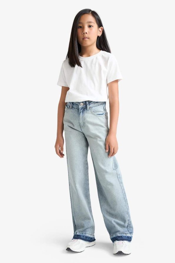 Girls' 90's Wide Leg School Jean Pants
