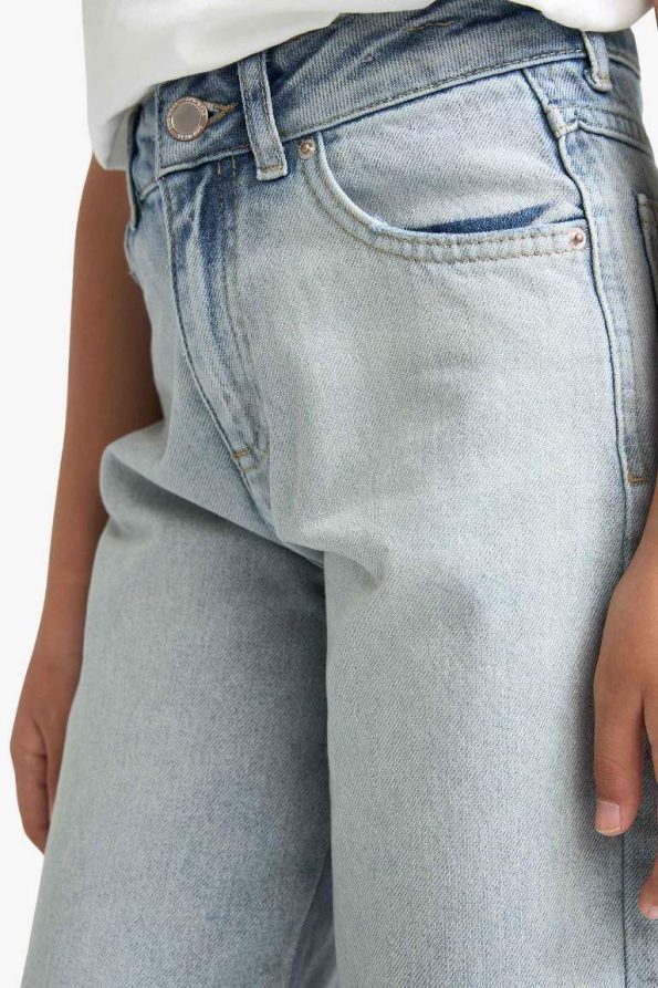 Girls' 90's Wide Leg School Jean Pants