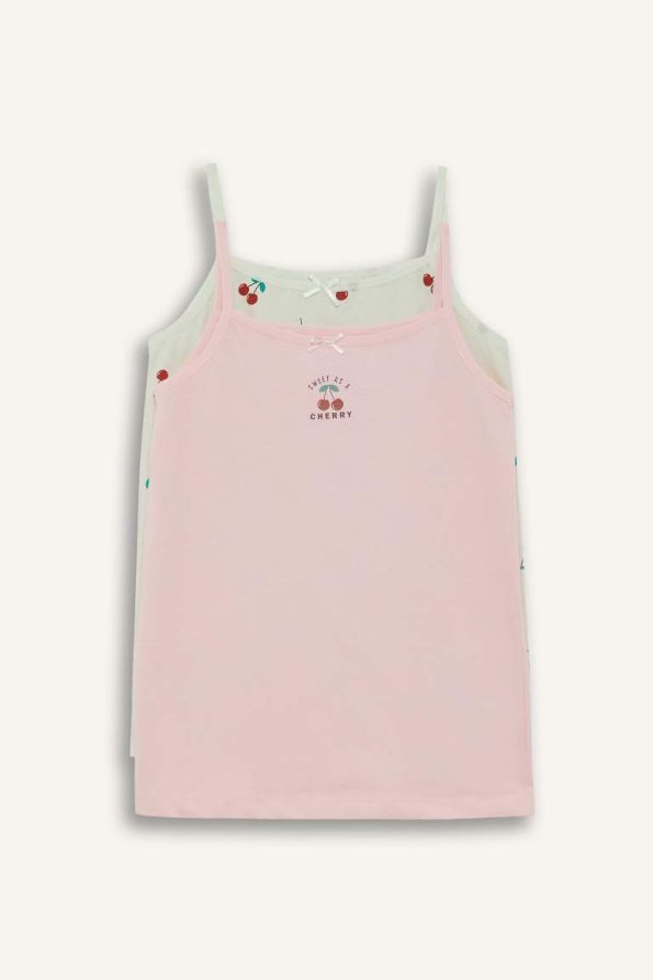 Girls' Fruit Print 2-Piece Tank Top Set