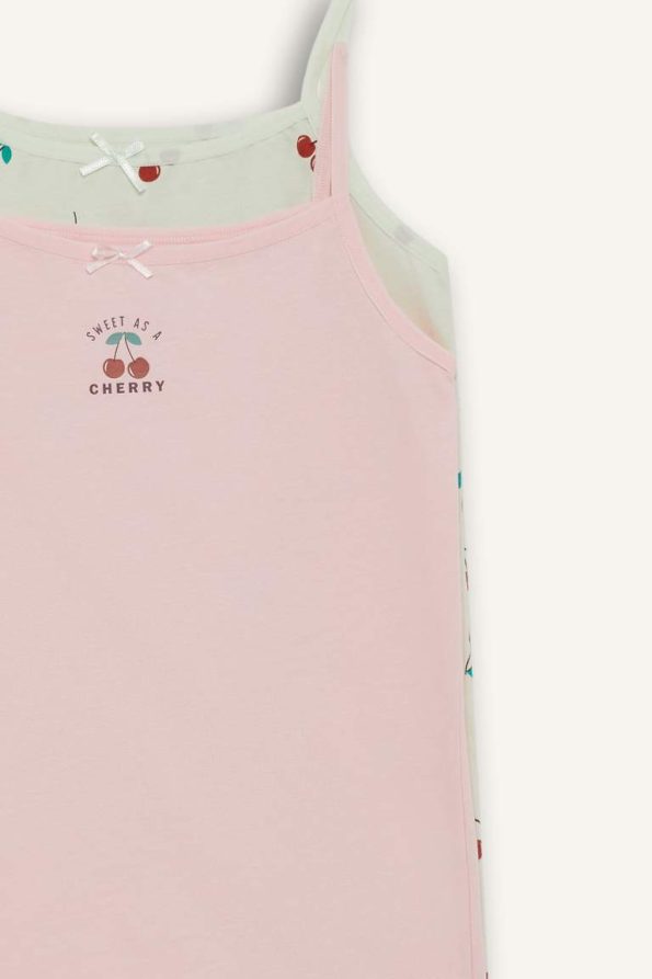 Girls' Fruit Print 2-Piece Tank Top Set