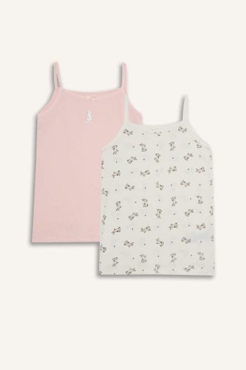 Girls' Rabbit Print 2-Piece Tank Top Set