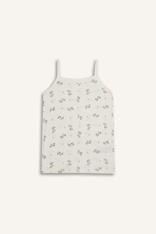 Girls' Rabbit Print 2-Piece Tank Top Set