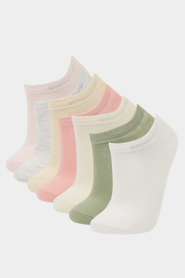Girls' 7-Pack Cotton Ankle Socks