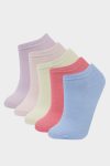 Girls' Cotton 5-Pack Ankle Socks
