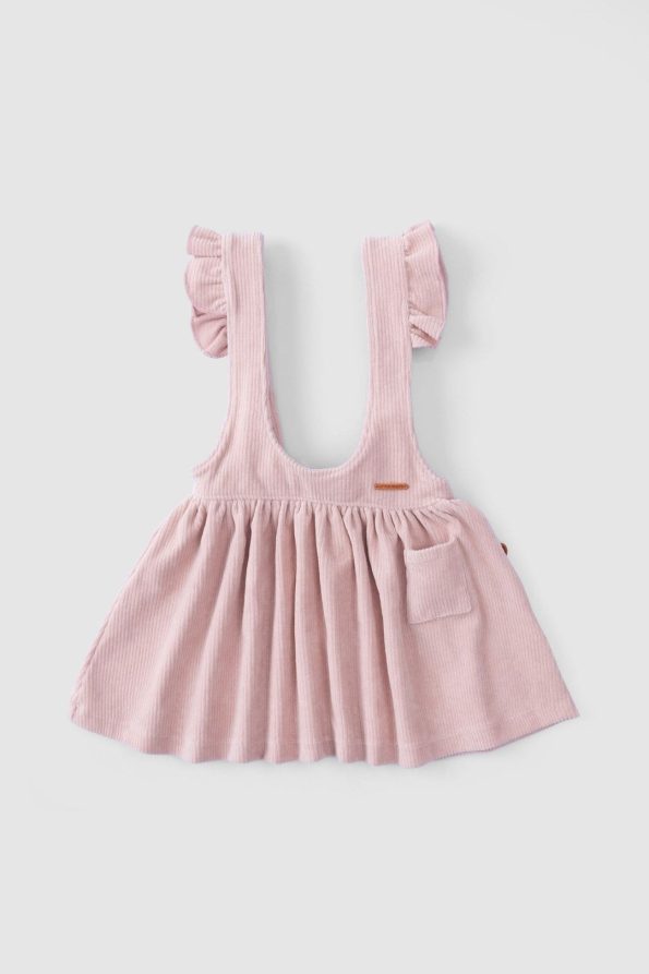 Corduroy Baby Pink Pinafore Dress