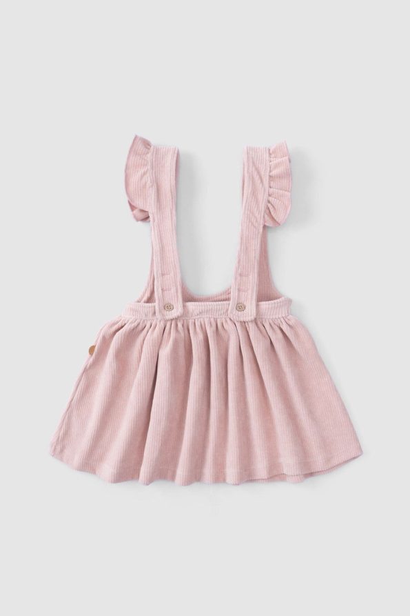 Corduroy Baby Pink Pinafore Dress