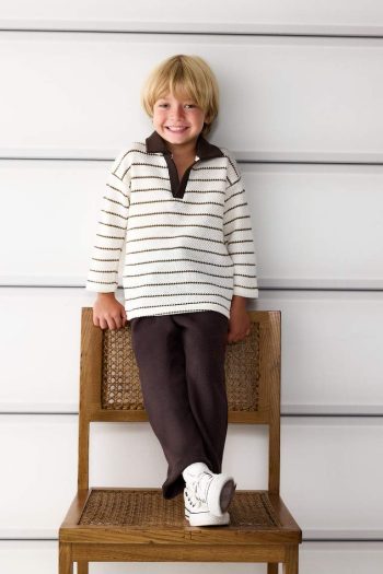 Boys' Elastic Waist Pique Pants
