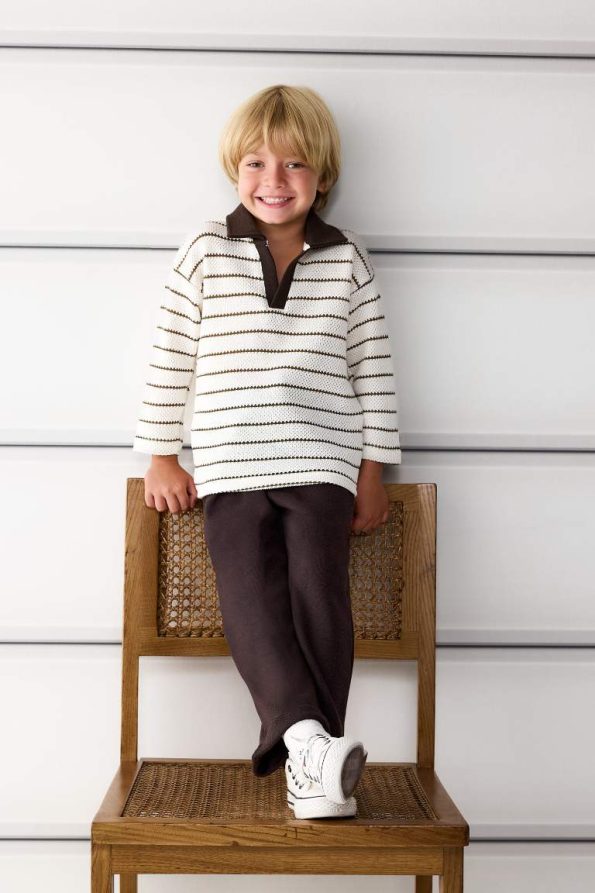 Boys' Elastic Waist Pique Pants