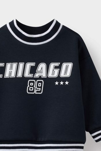 Boys' Printed Crew Neck Sweatshirt