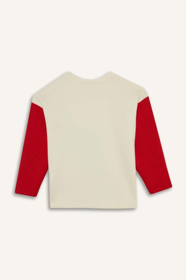 Boys' Printed Long Sleeve Crew Neck T-Shirt