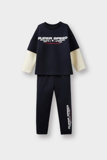 Boys' 2-Piece Printed Sweatshirt and Sweatpants Set