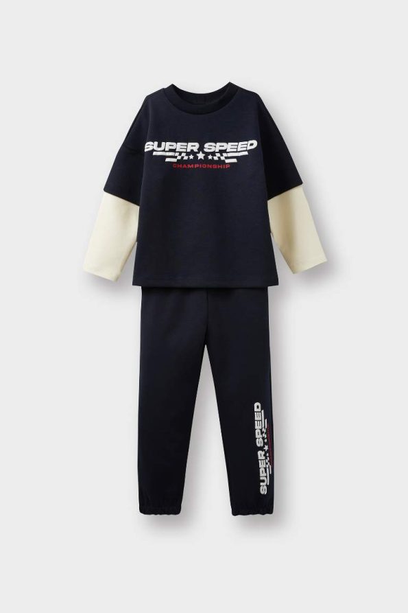 Boys' 2-Piece Printed Sweatshirt and Sweatpants Set