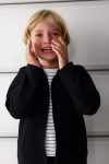 Boys' Zip-Front Shirt Collar Cardigan