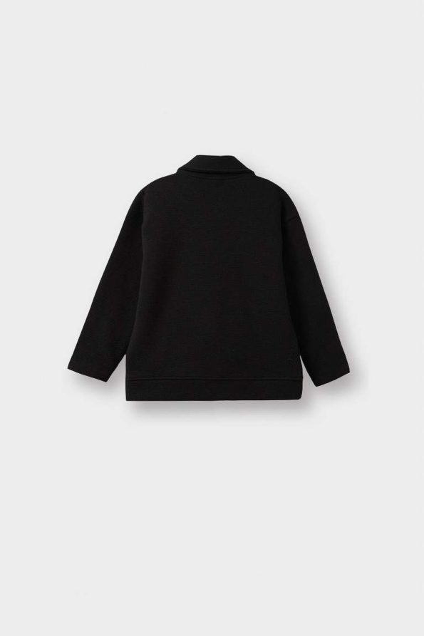 Boys' Zip-Front Shirt Collar Cardigan