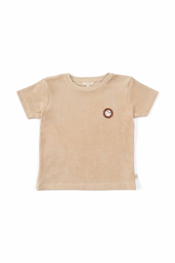 Towel Short Sleeve Beige Baby Set