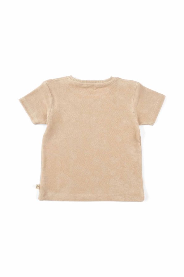 Towel Short Sleeve Beige Baby Set