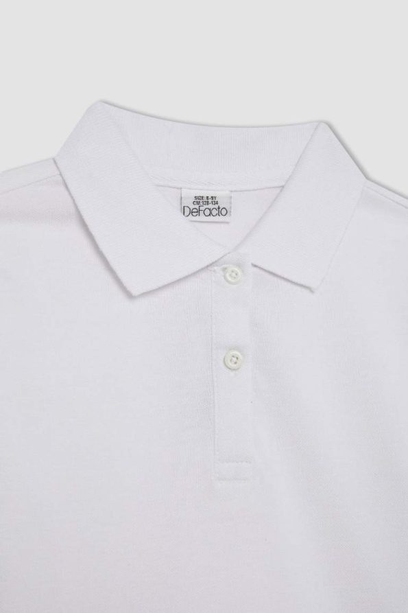 Girls' Long Sleeve Basic Polo Shirt