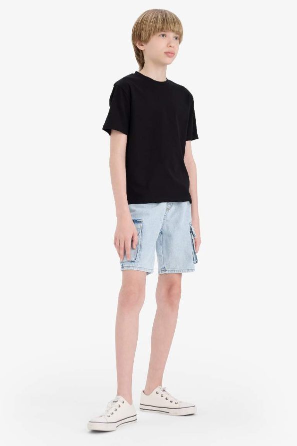 Boys' Basic Short Sleeve Crew Neck T-Shirt