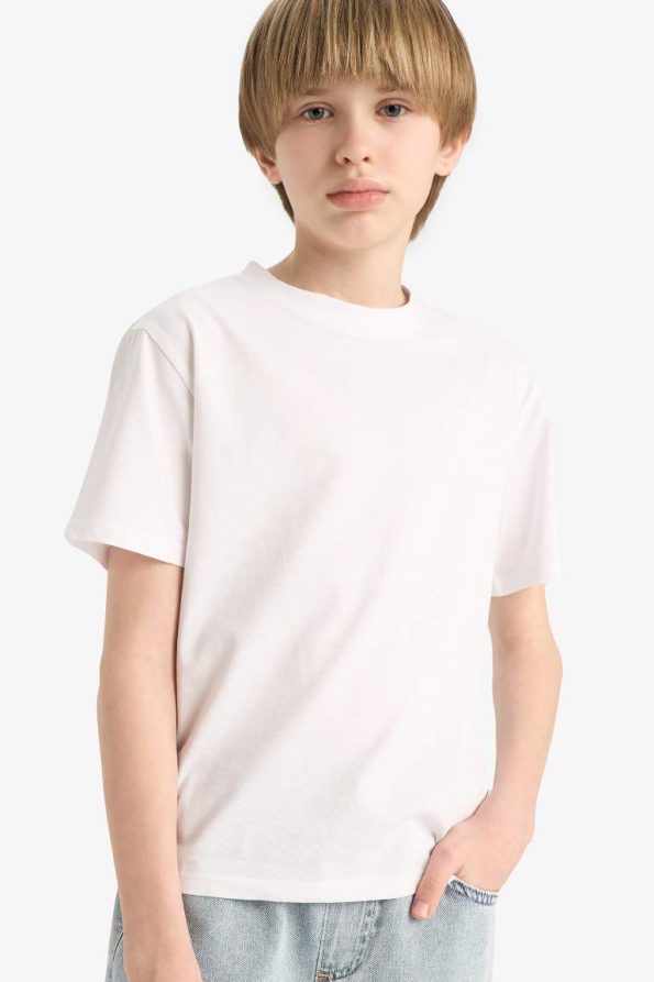 Boys' Basic Short Sleeve School T-Shirt