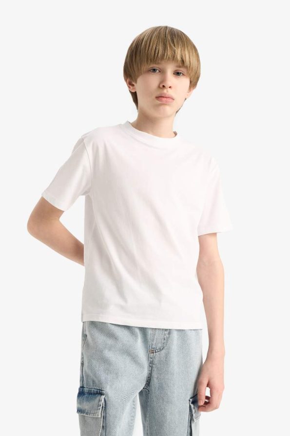 Boys' Basic Short Sleeve School T-Shirt