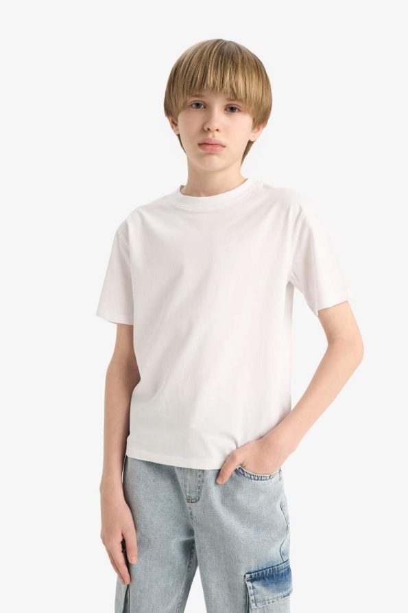 Boys' Basic Short Sleeve School T-Shirt
