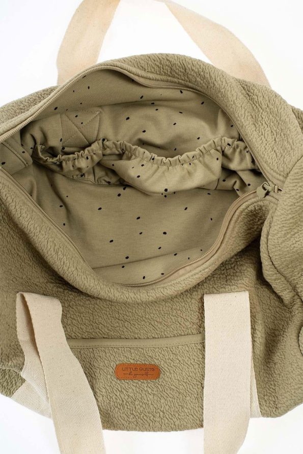 Quilted Mother Baby Care Bag Cosmos Olive