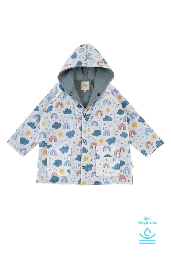 Organic Cotton Hooded Children's Raincoat
