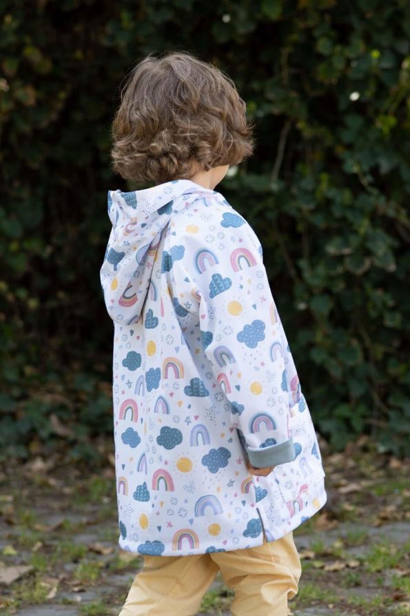 Organic Cotton Hooded Children's Raincoat