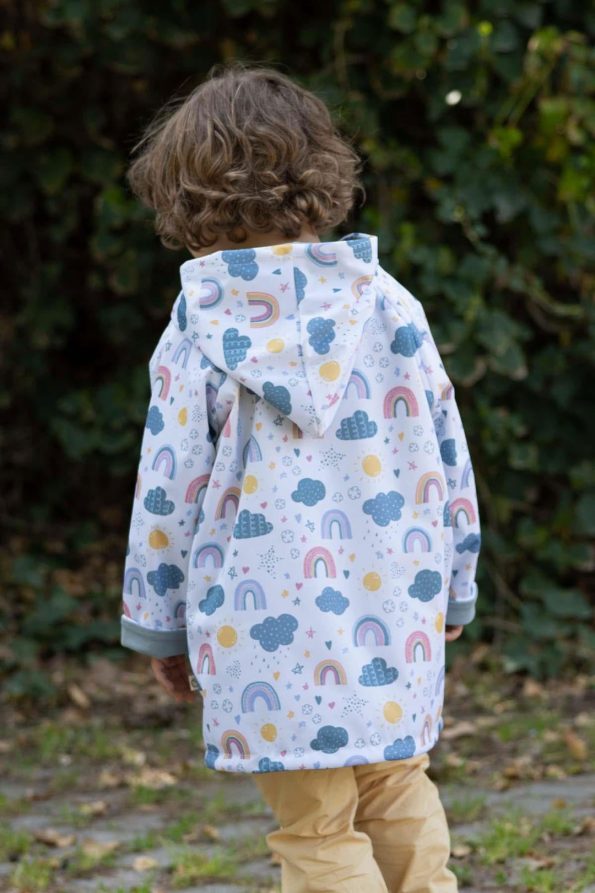 Organic Cotton Hooded Children's Raincoat