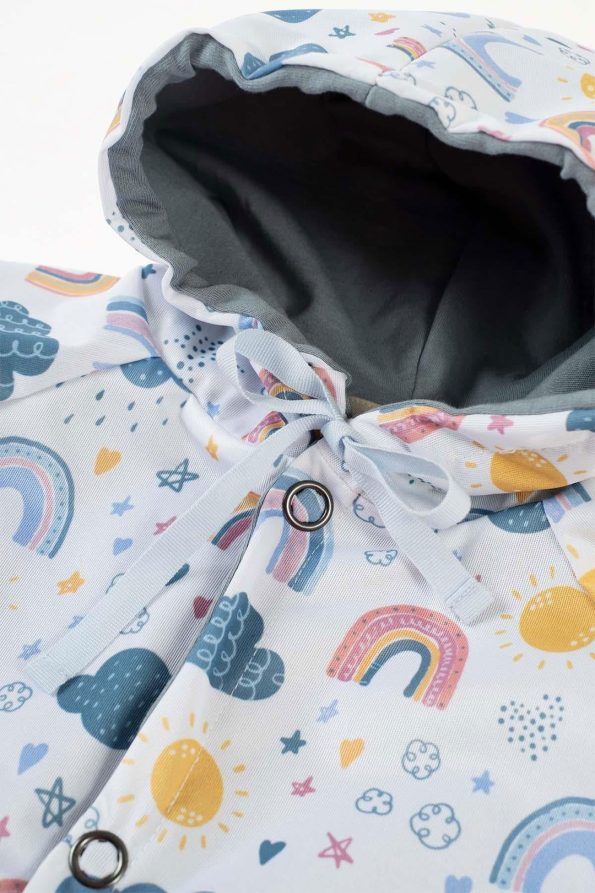 Organic Cotton Hooded Children's Raincoat