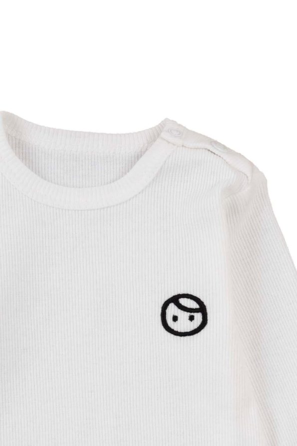 Organic Cotton Baby Knit Set in White