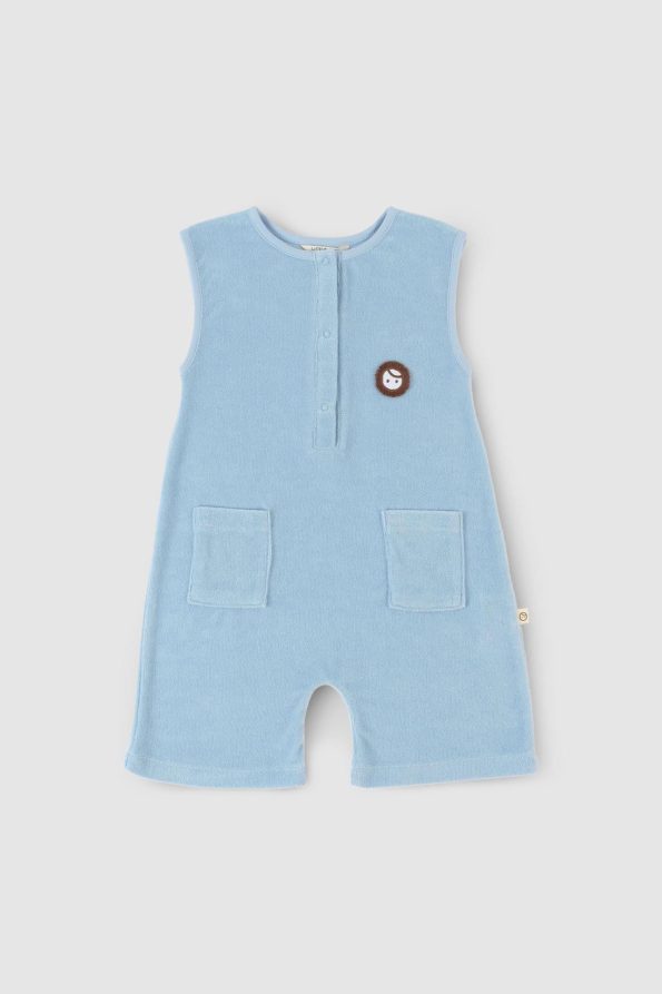 Sleeveless Blue Romper
