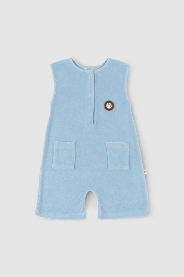 Sleeveless Blue Romper