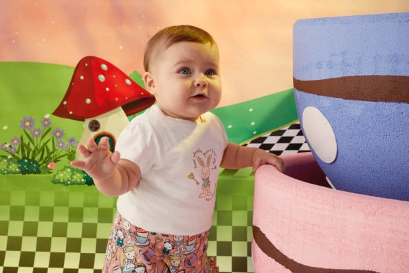 Alice Print T-shirt and Shorts Set