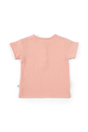 Organic Cotton Muslin Children's T-Shirt in Pink